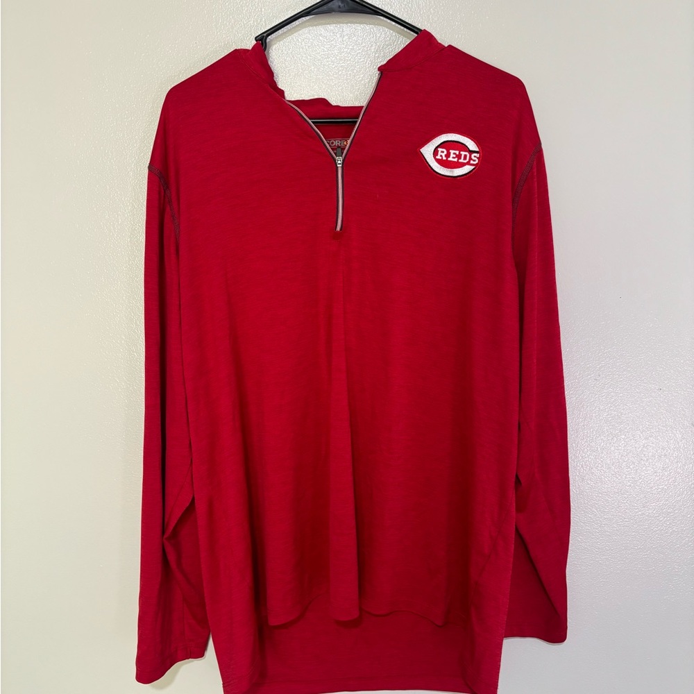 CORE365 Red Quarter-Zip Pullover